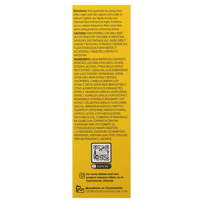 Advanced Clinicals, Retinol Anti-Wrinkle Serum, 1.75 fl oz (52 ml)