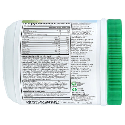 Garden of Life, Raw Organic Perfect Food®, Green Superfood, Juiced Greens Powder, Original, 7.3 oz (207 g)