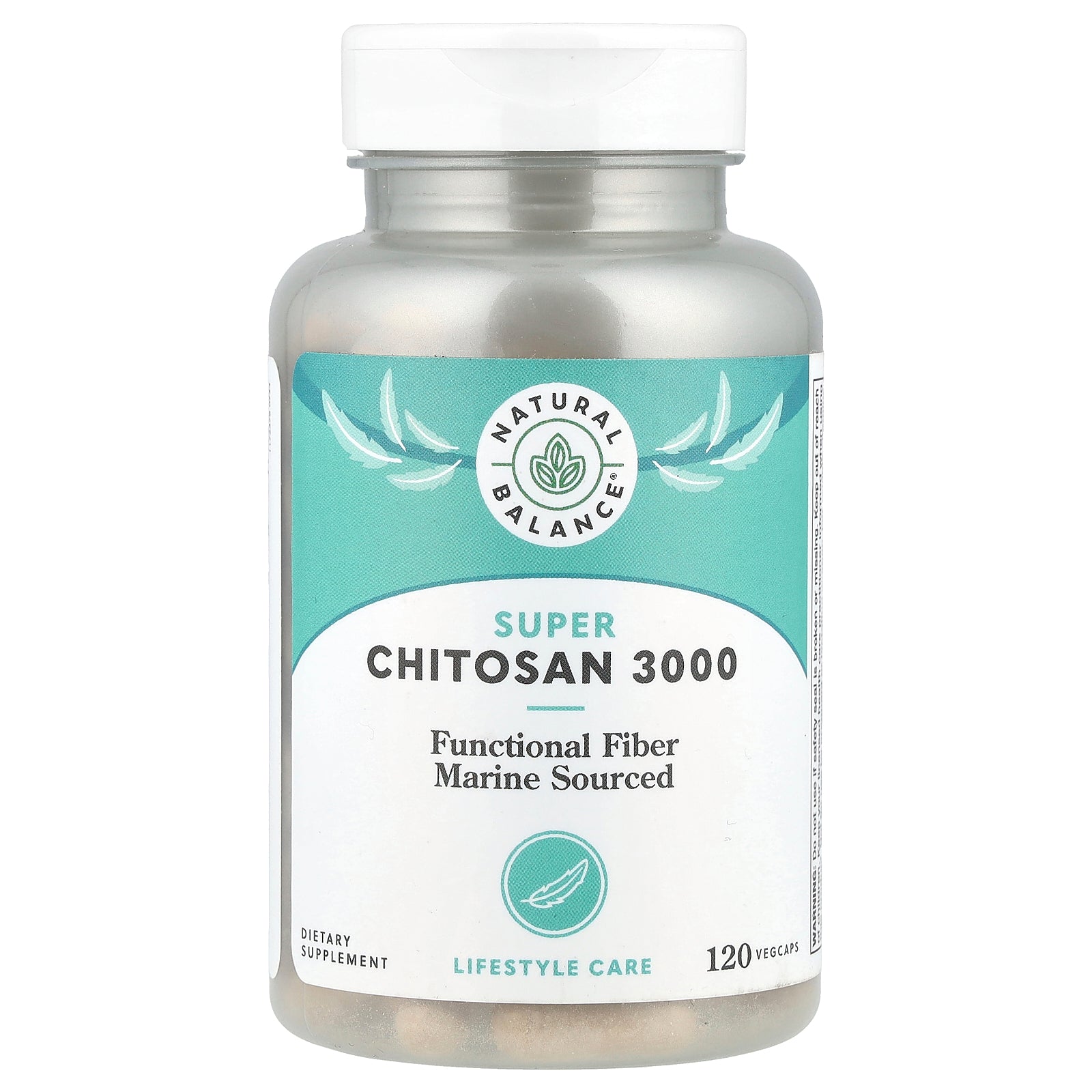 Natural Balance, Super Chitosan 3000, 120 VegCaps (750 mg per Capsule)