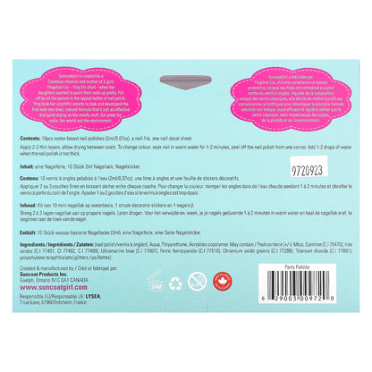 SuncoatGirl, Water-Based Nail Polish Kit, Party Palette, 12 Piece Kit
