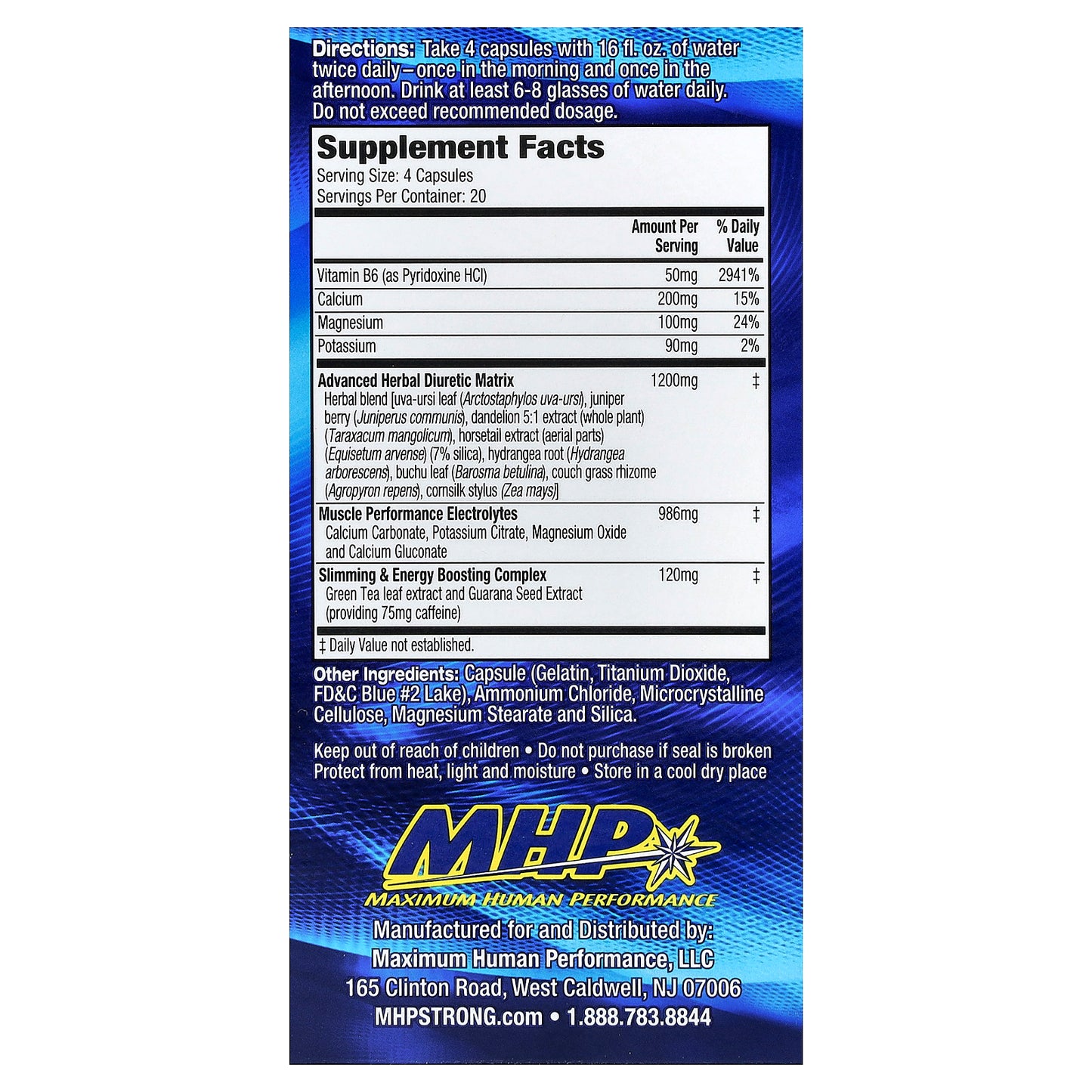 MHP, XPEL®, Maximum Strength Herbal Diuretic, 80 Capsules