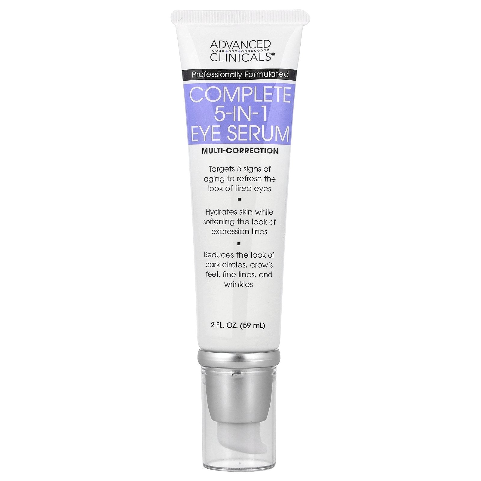 Advanced Clinicals, Complete 5-In-1 Eye Serum, 2 fl oz (59 ml)