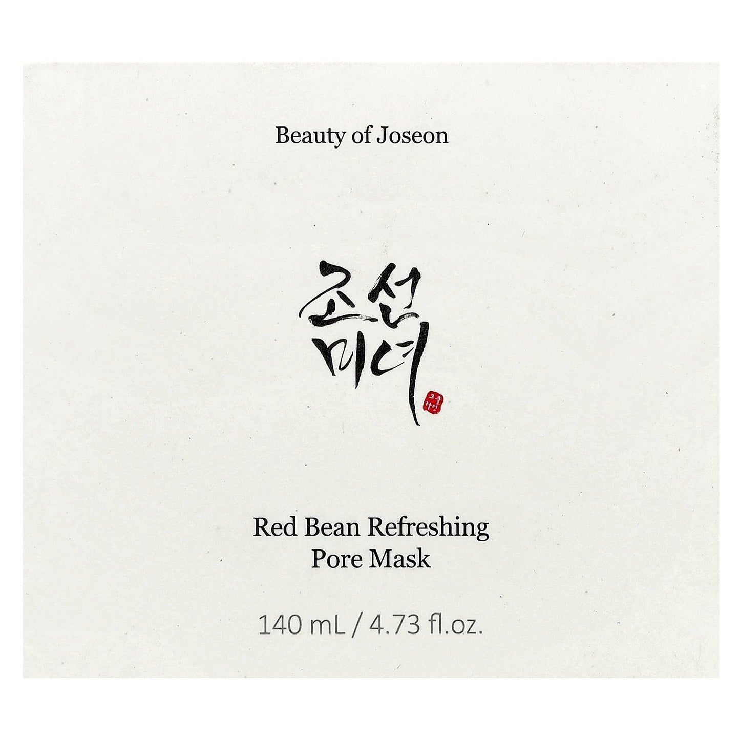 Beauty of Joseon, Red Bean Refreshing Pore Beauty Mask, 4.73 fl  oz (140 ml)