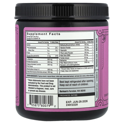 Barlean's, Platinum Intestinal Repair, Mixed Berry, 6.35 oz (180 g)