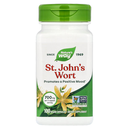 Nature's Way, St. John's Wort, 100 Vegan Capsules (350 mg per Capsule)