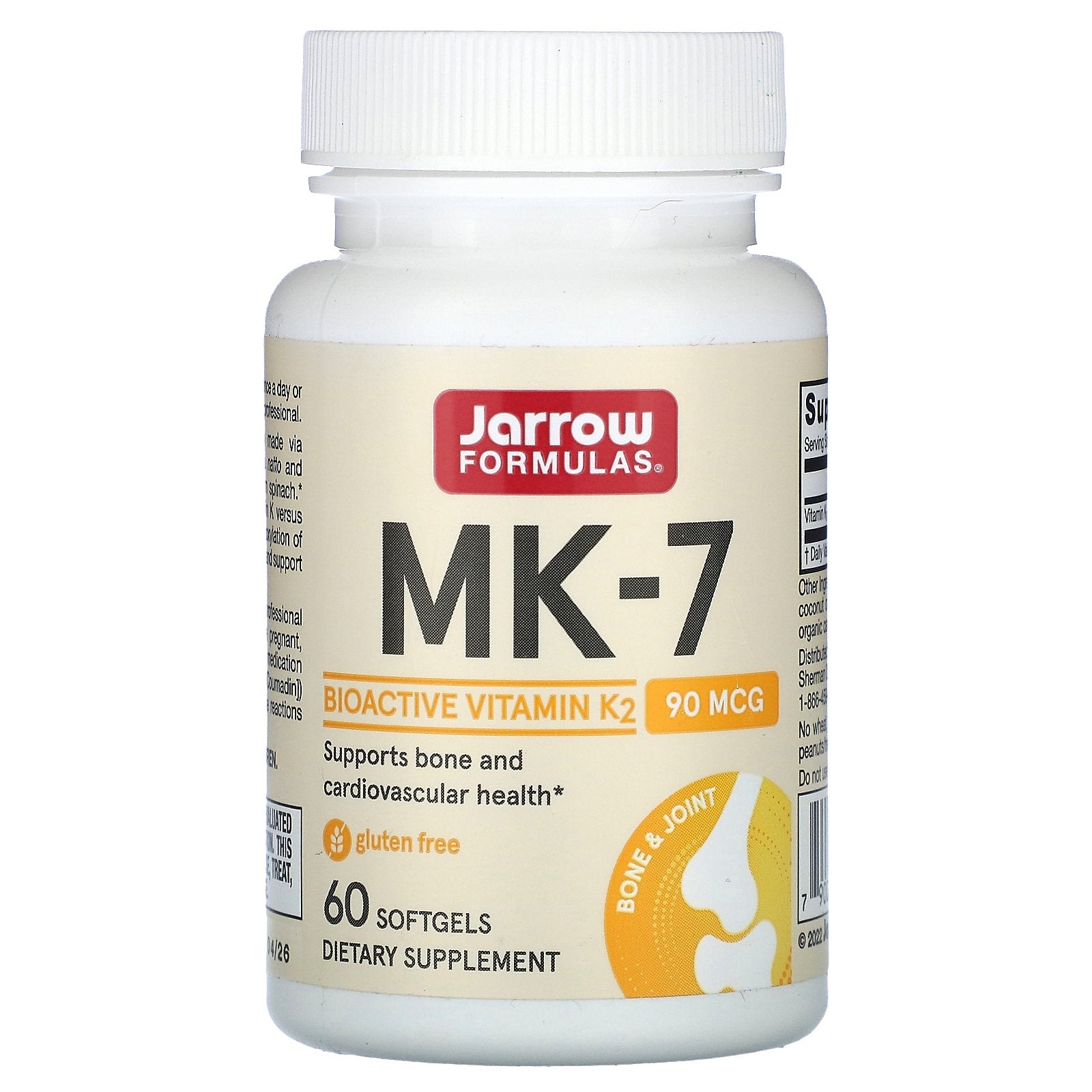 Jarrow Formulas, MK-7, 90 mcg, 60 Softgels