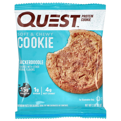 Quest Nutrition, Protein Cookie, Snickerdoodle, 12 Cookies, 2.04 oz (58 g) Each