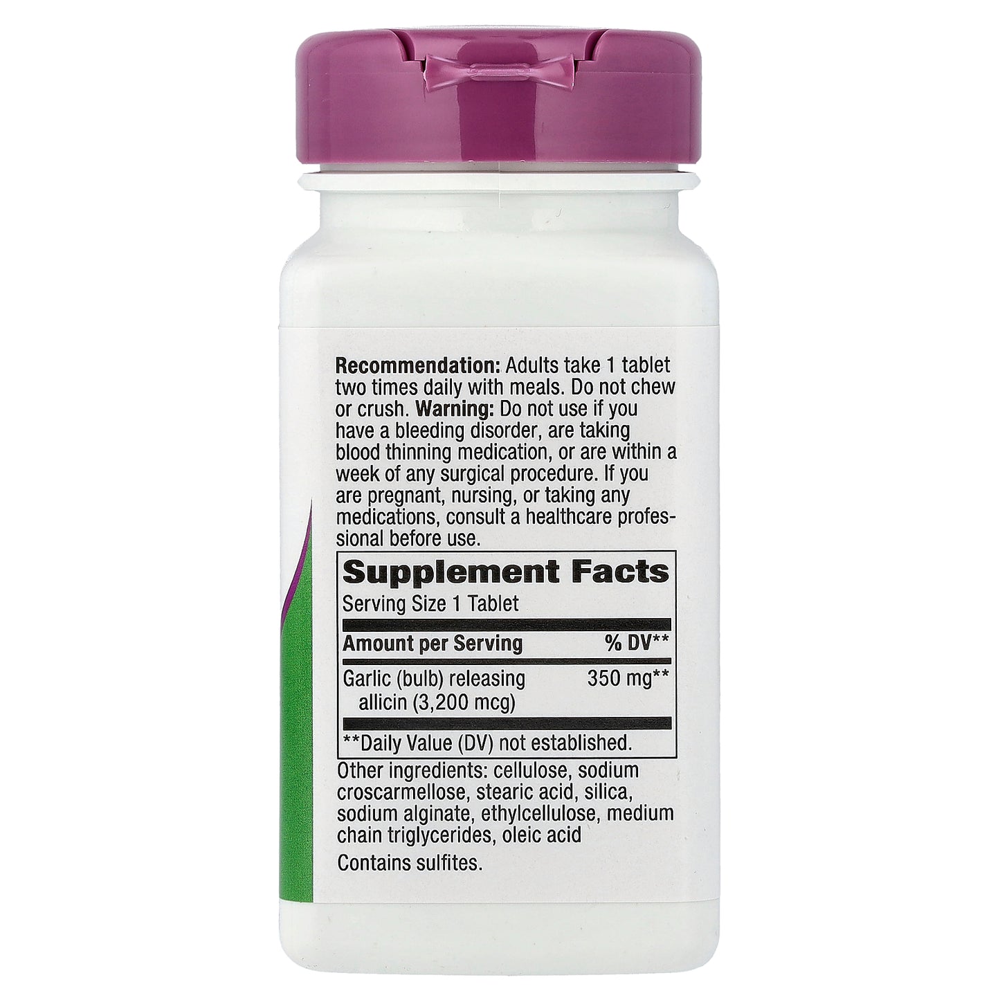 Nature's Way, Garlicin Cardio®, 350 mg, 90 Vegan Tablets