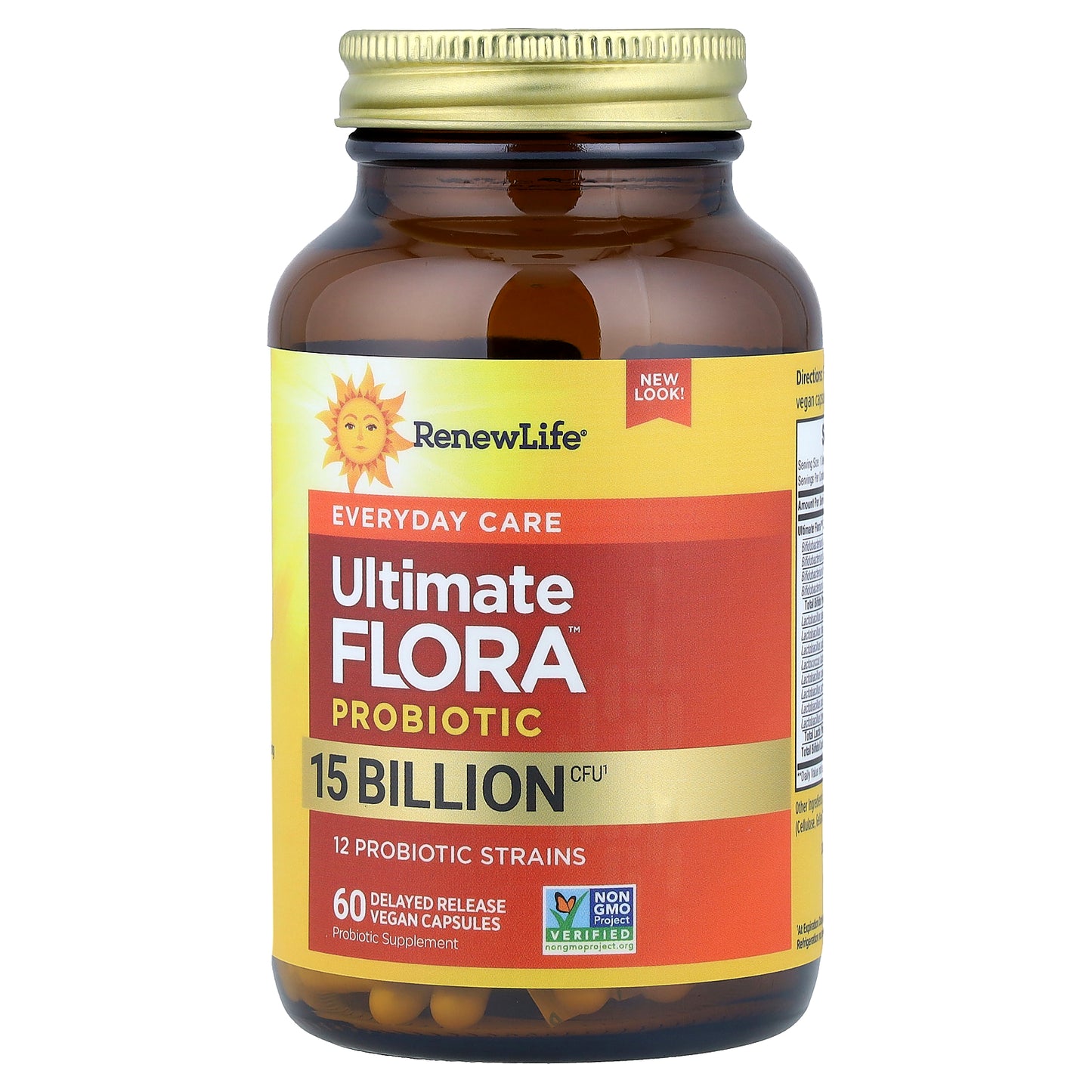 Renew Life, Ultimate Flora™, Everyday Care Probiotic, 60 Delayed Release Vegan Capsules