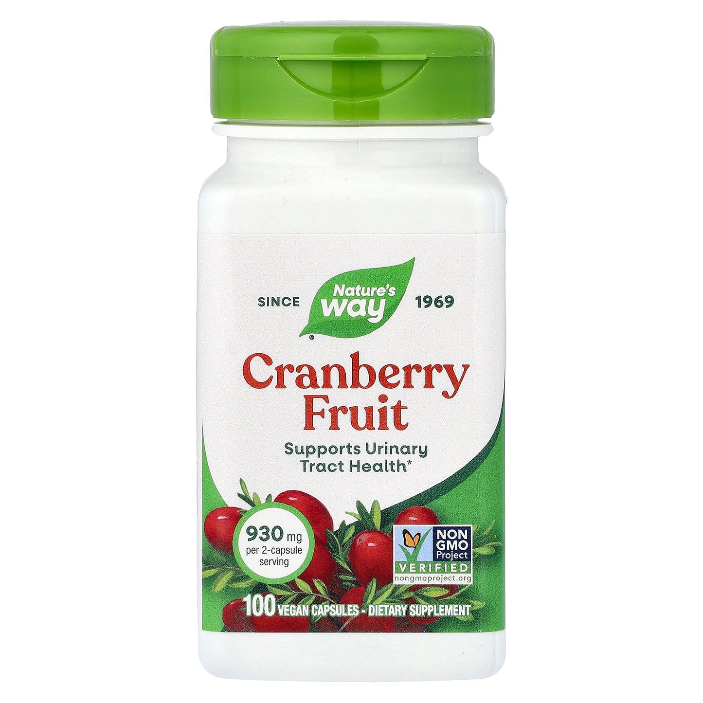 Nature's Way, Cranberry Fruit, 100 Vegan Capsules (465 mg per Capsule)