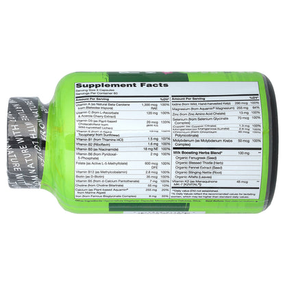 NATURELO, Postnatal Multivitamin for Breastfeeding Moms, 180 Vegetarian Capsules