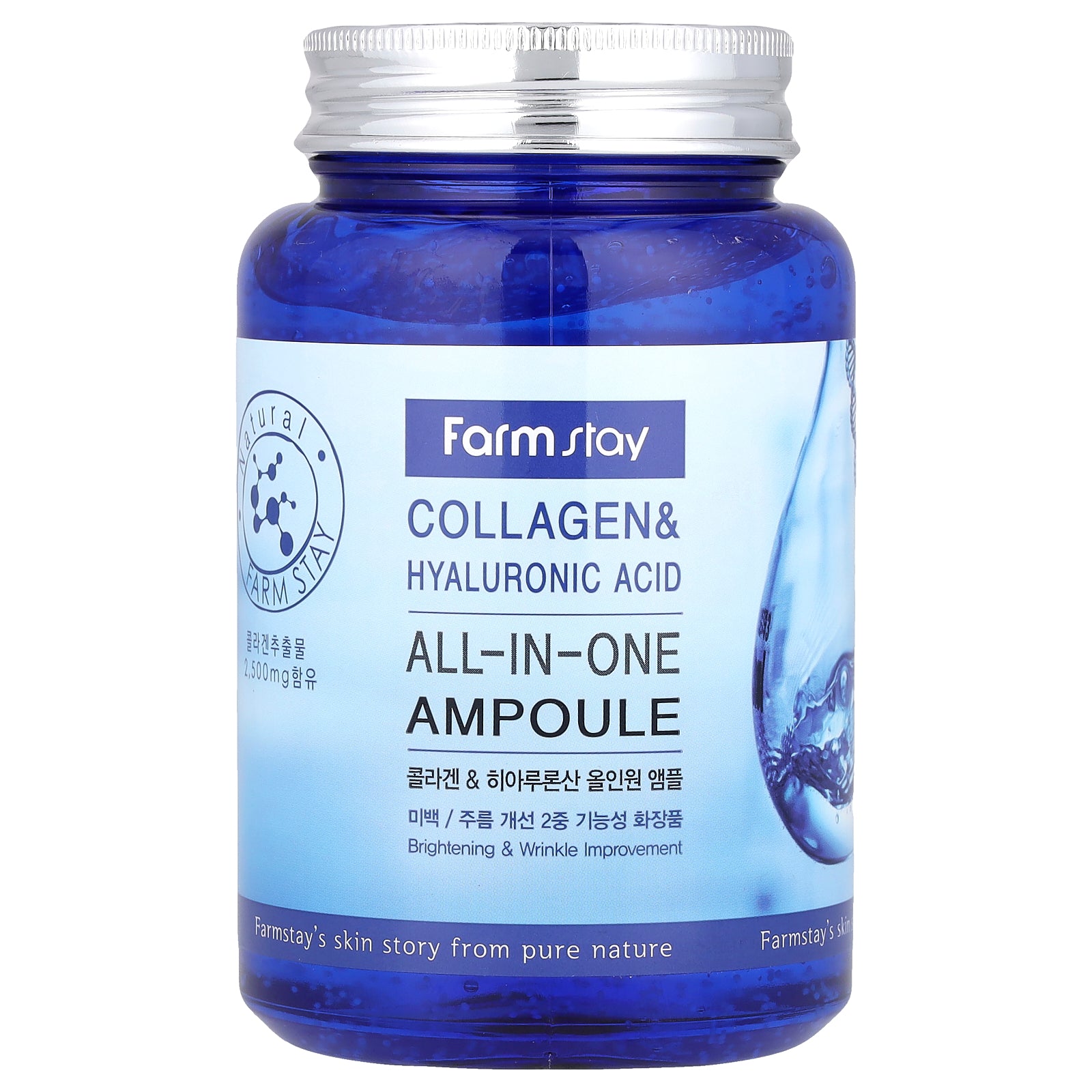 Farmstay, Collagen & Hyaluronic Acid, All-In-One Ampoule, 8.45 fl oz (250 ml)