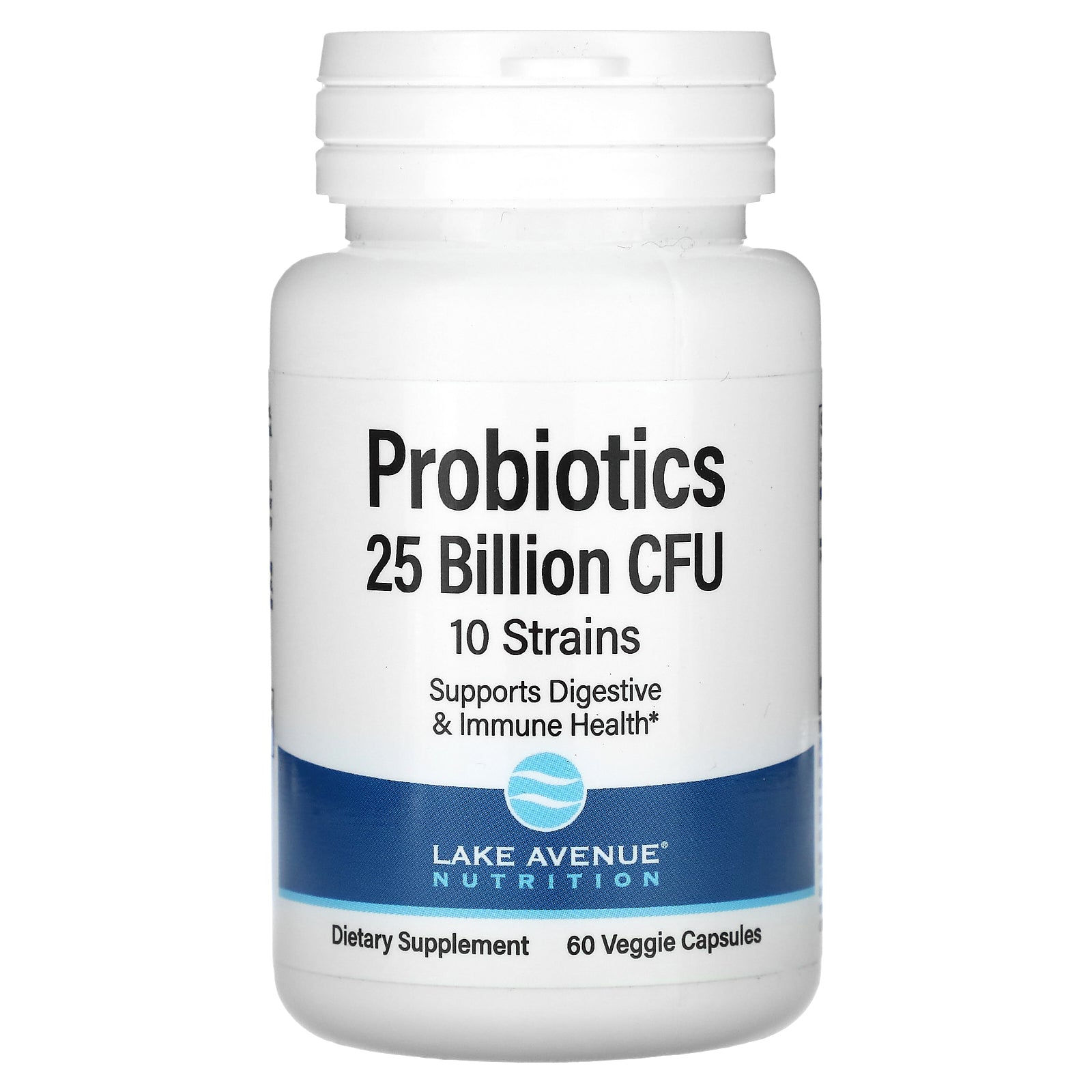 Lake Avenue Nutrition, Probiotics, 10 Strain Blend, 25 Billion CFU, 60 Veggie Capsules