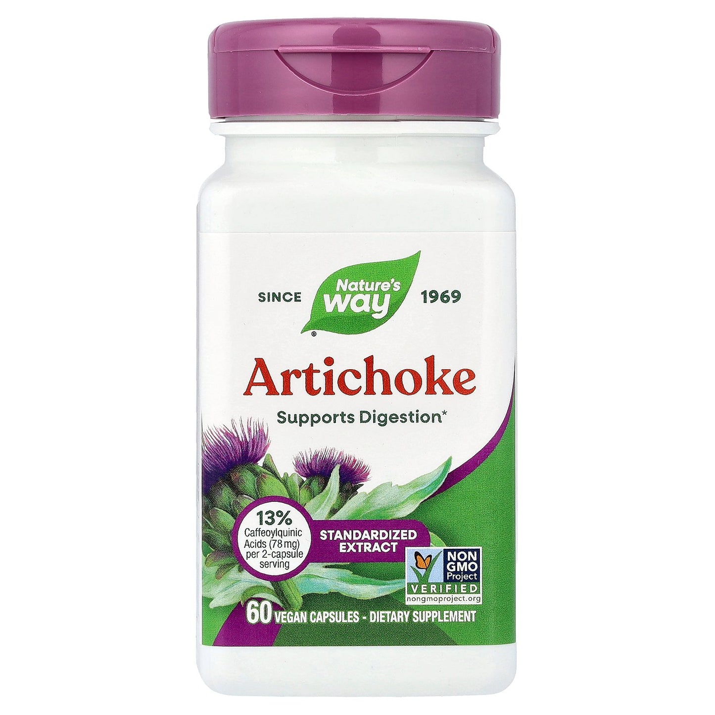 Nature's Way, Artichoke, Standardized Extract, 60 Vegan Capsules
