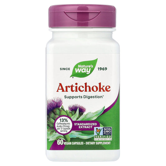 Nature's Way, Artichoke, Standardized Extract, 60 Vegan Capsules