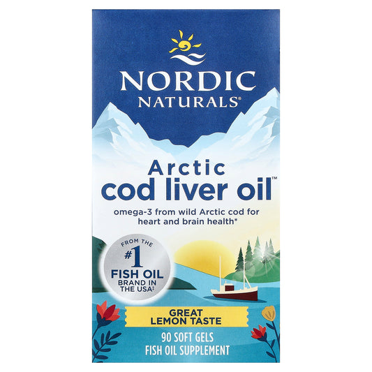 Nordic Naturals, Arctic Cod Liver Oil™, Lemon, 90 Soft Gels