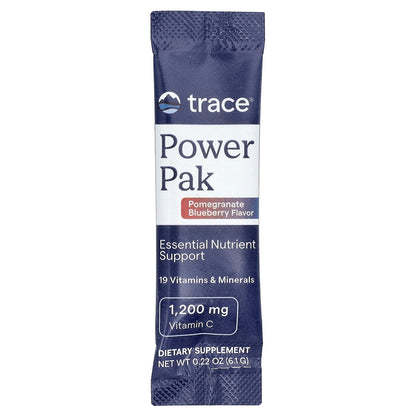 Trace, Power Pak, Pomegranate Blueberry, 30 Stick Packs, 0.22 oz (6.1 g) Each