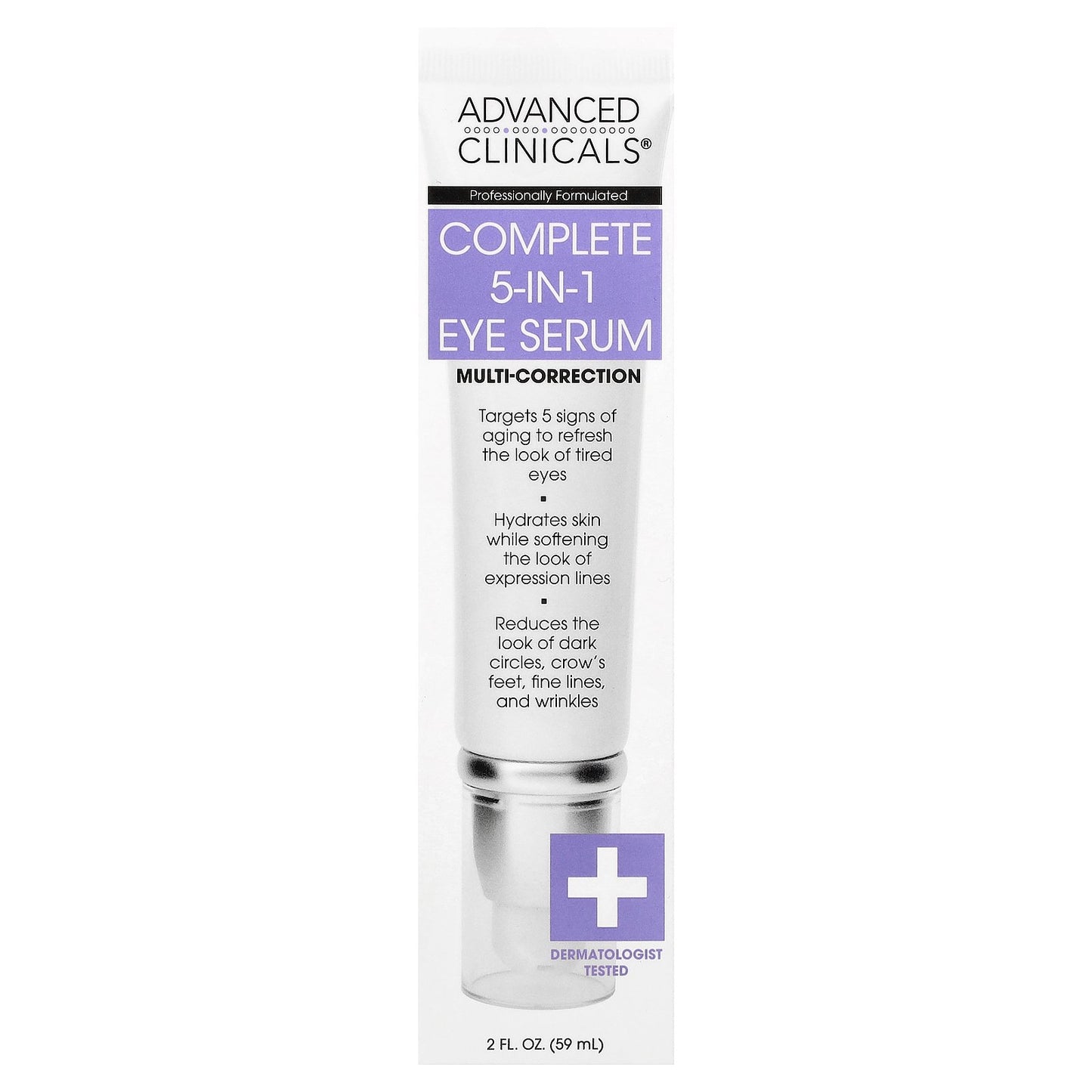 Advanced Clinicals, Complete 5-In-1 Eye Serum, 2 fl oz (59 ml)