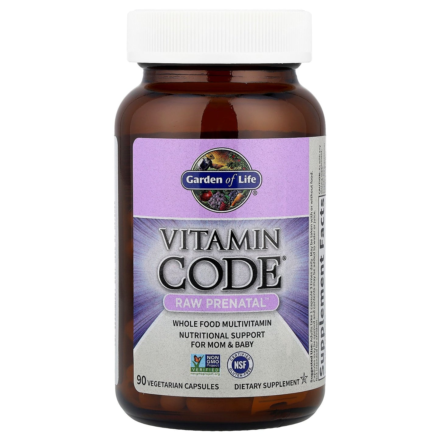 Garden of Life, Vitamin Code®, RAW Prenatal™, 90 Vegetarian Capsules