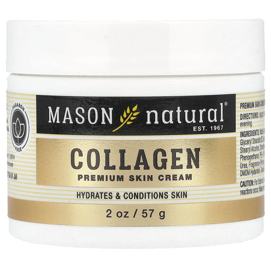 Mason Natural, Collagen Premium Skin Cream, Pear, 2 oz (57 g)