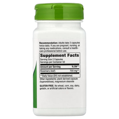 Nature's Way, Rosemary Leaf, 100 Vegan Capsules (350 mg per Capsule)