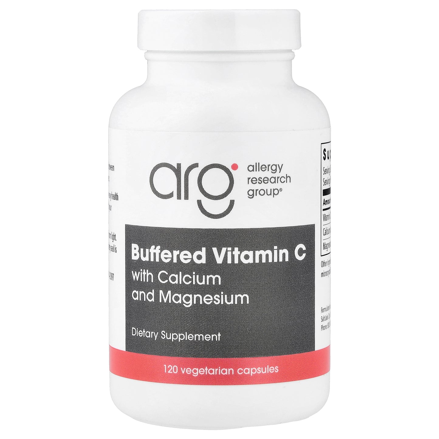 Allergy Research Group, Buffered Vitamin C with Calcium and Magnesium, 120 Vegetarian Capsules