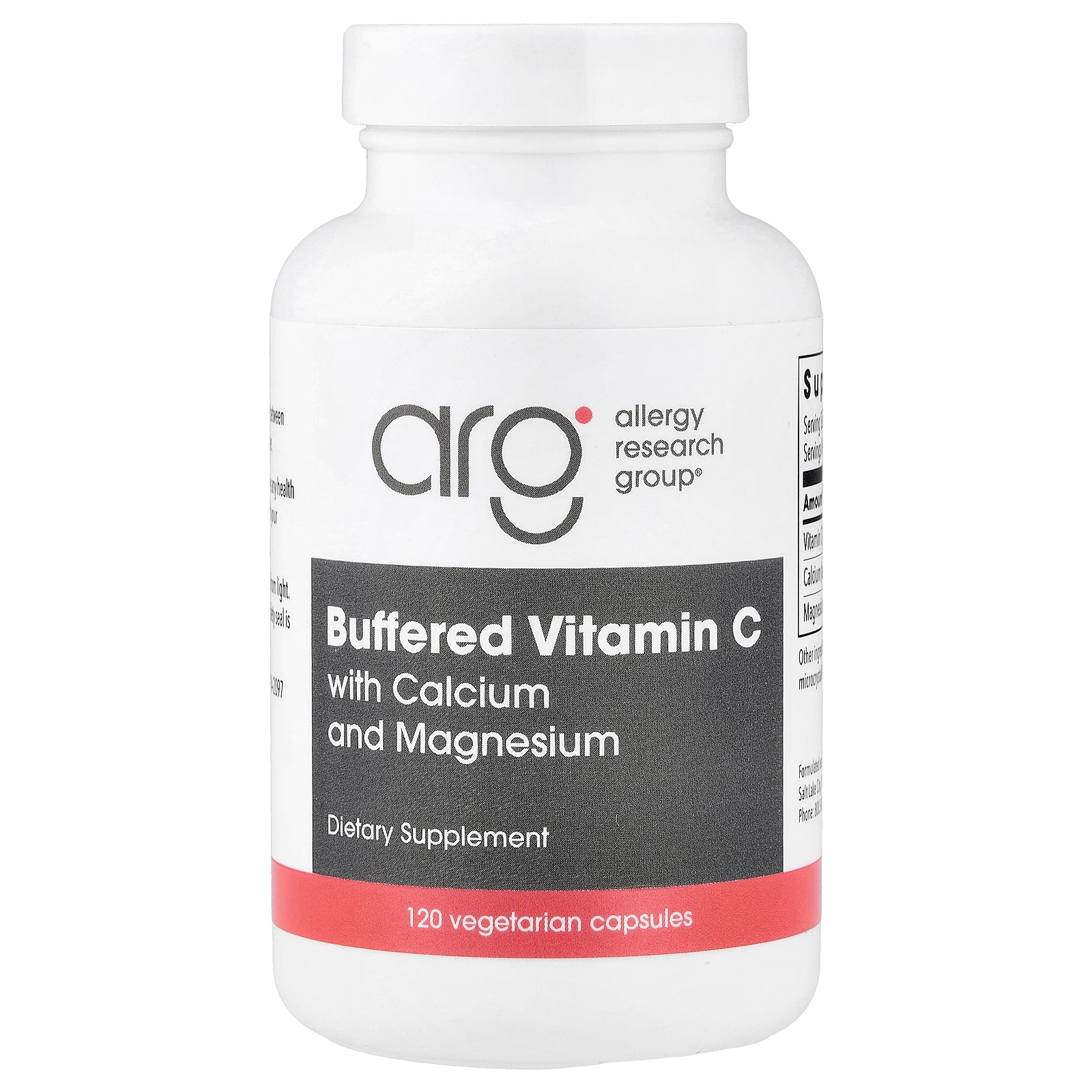 Allergy Research Group, Buffered Vitamin C with Calcium and Magnesium, 120 Vegetarian Capsules