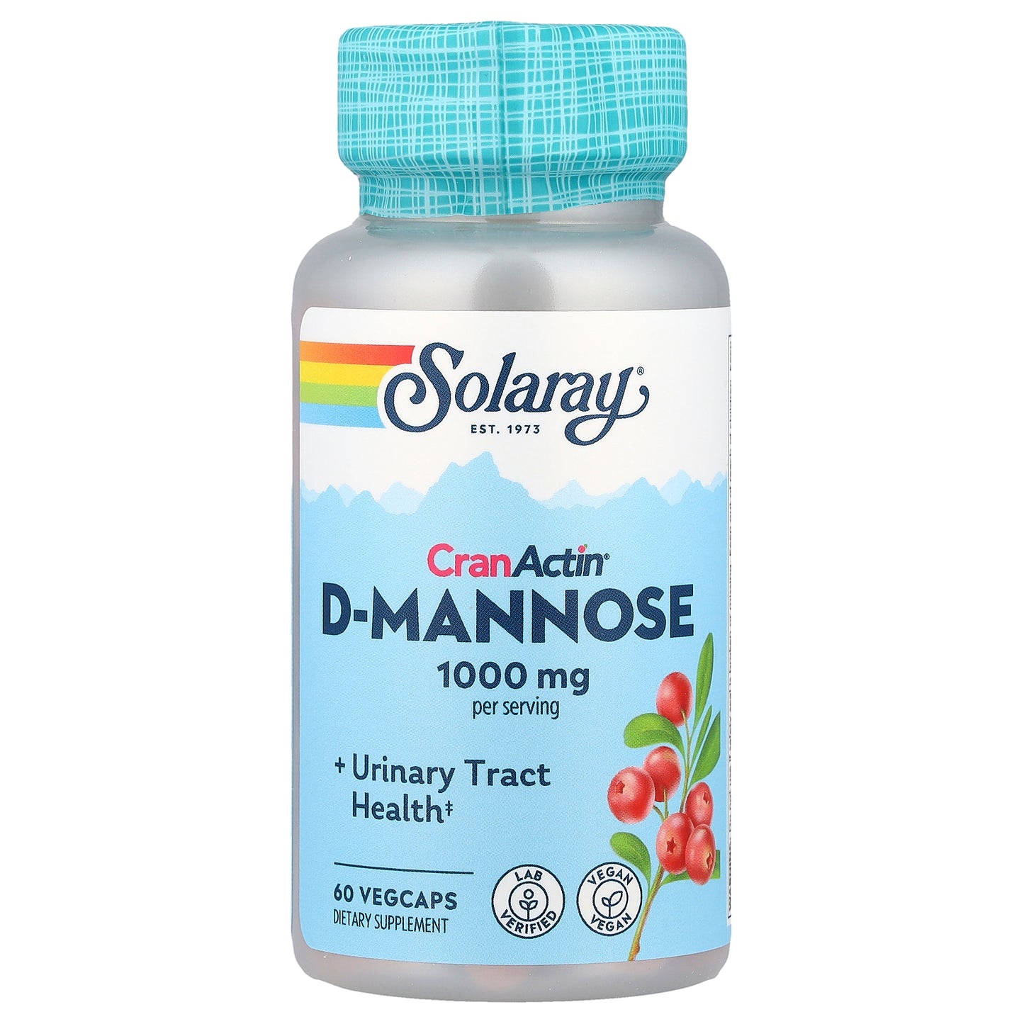 Solaray, CranActin® D-Mannose, 60 VegCaps