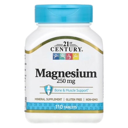 21st Century, Magnesium, 250 mg, 110 Tablets