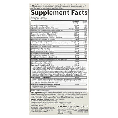 Garden of Life, Vitamin Code®, 50 & Wiser Men, Whole Food Multivitamin, 240 Vegetarian Capsules