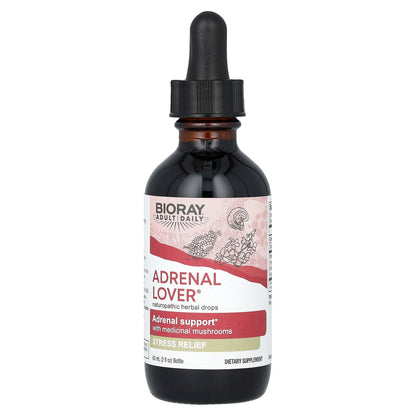 Bioray, Adrenal Lover, Adrenal Support with Medical Mushrooms, 2 fl oz (60 ml)