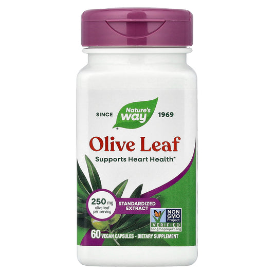 Nature's Way, Olive Leaf, 250 mg, 60 Vegan Capsules