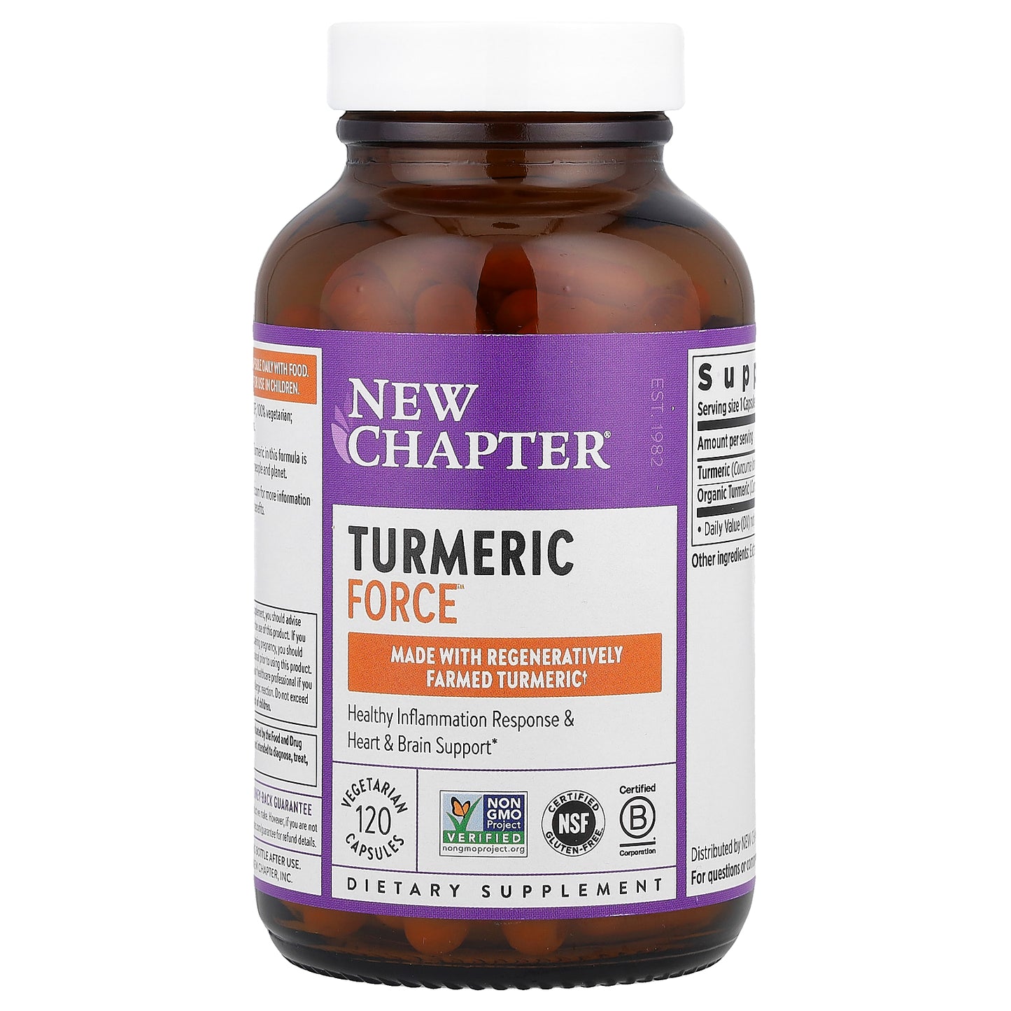 New Chapter, Turmeric Force™, 120 Vegetarian Capsules