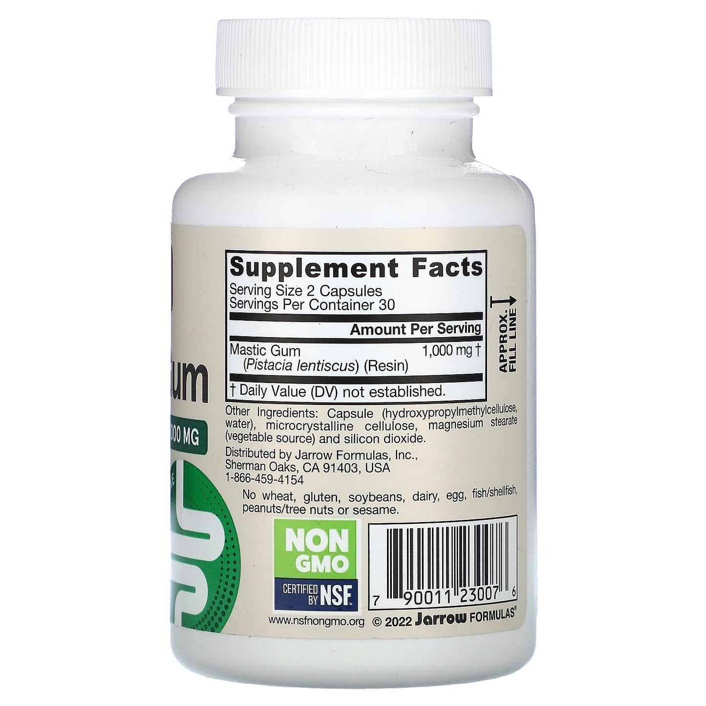 Jarrow Formulas, Vegan Mastic Gum, 60 Veggie Capsules (500 mg per Capsule)