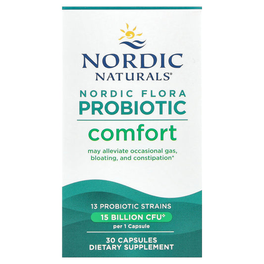 Nordic Naturals, Nordic Flora Probiotic, Comfort, 15 Billion CFU, 30 Capsules