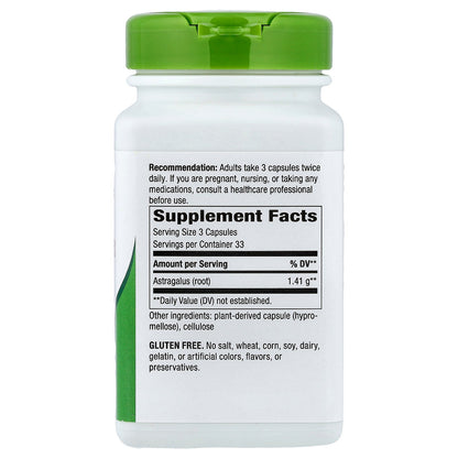 Nature's Way, Astragalus Root, 100 Vegan Capsules (470 mg per Capsule)