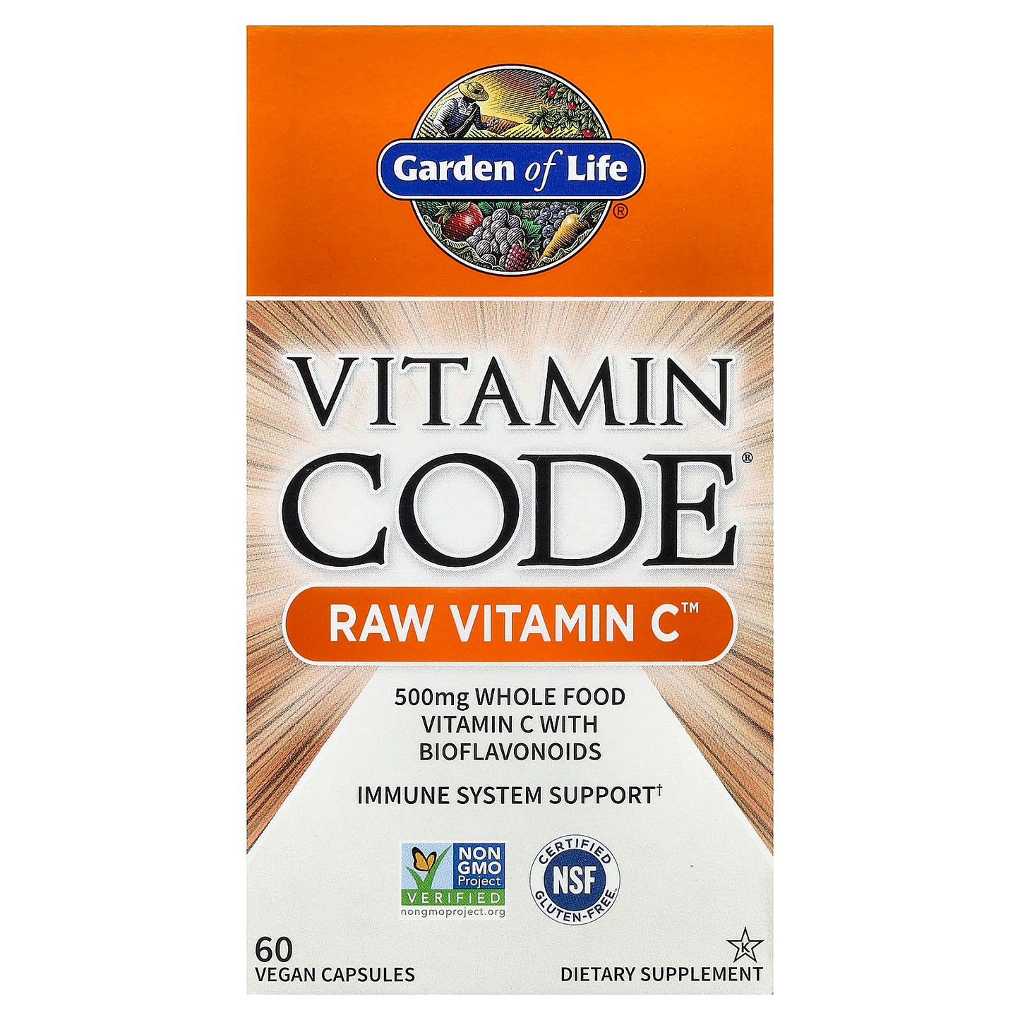 Garden of Life, Vitamin Code®, RAW Vitamin C™, 60 Vegan Capsules