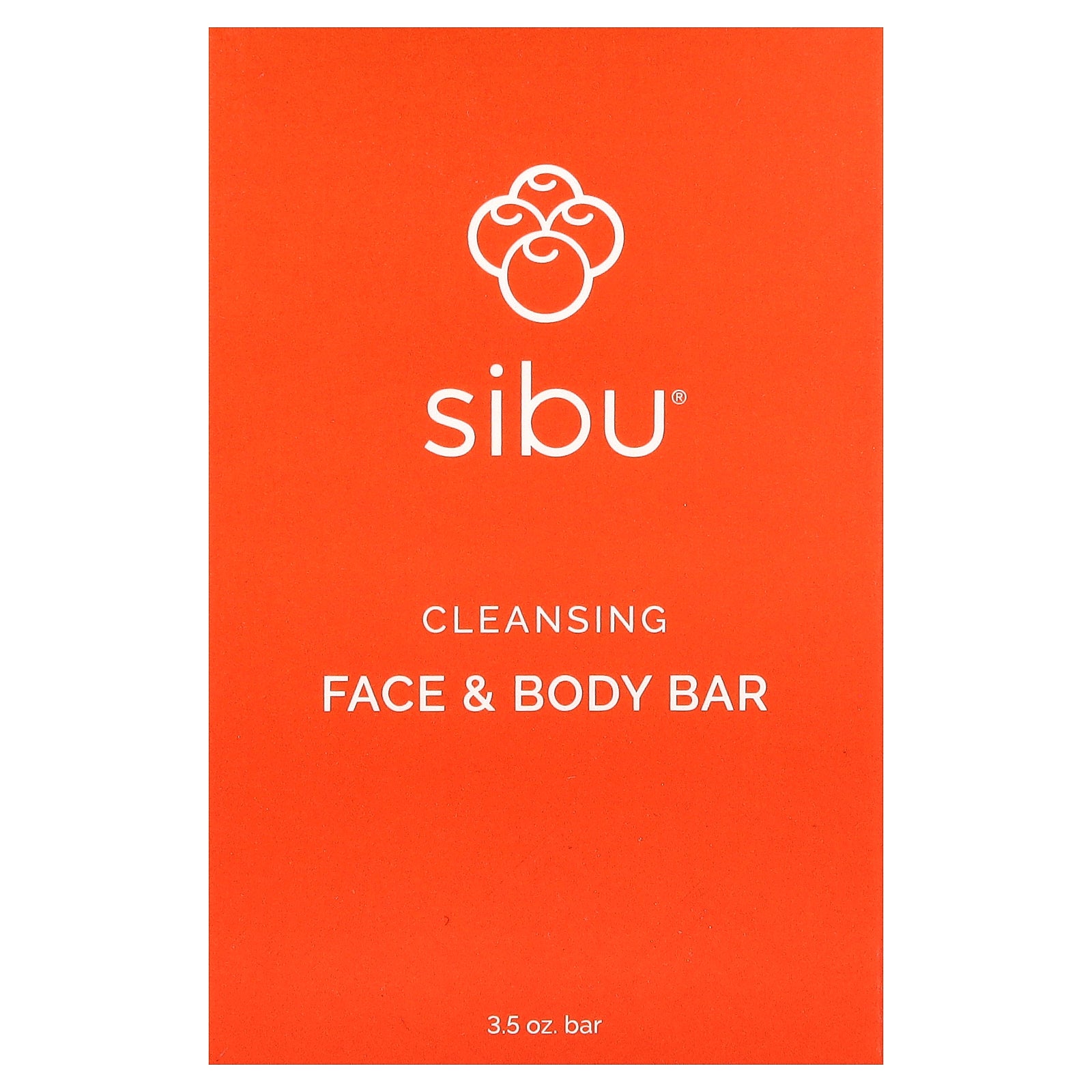Sibu Beauty, Cleansing Face & Body Bar Soap, 3.5 oz