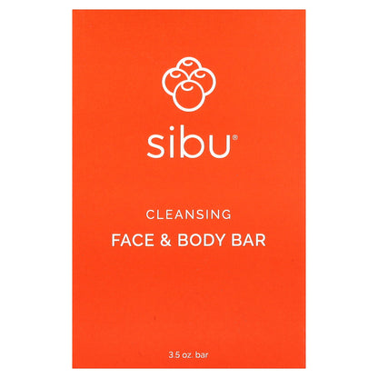 Sibu Beauty, Cleansing Face & Body Bar Soap, 3.5 oz