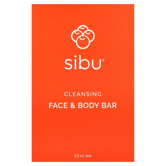 Sibu Beauty, Cleansing Face & Body Bar Soap, 3.5 oz