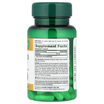 Nature's Bounty, Melatonin, 10 mg, 60 Capsules