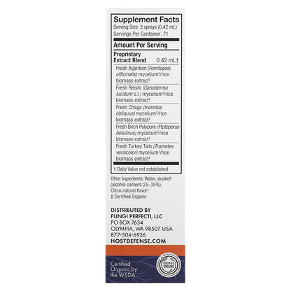 Host Defense, Mushrooms, MycoShield Spray, Citrus, 1 fl oz (30 ml)