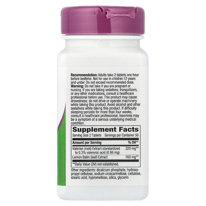 Nature's Way, Valerian Nighttime™, 100 Tablets