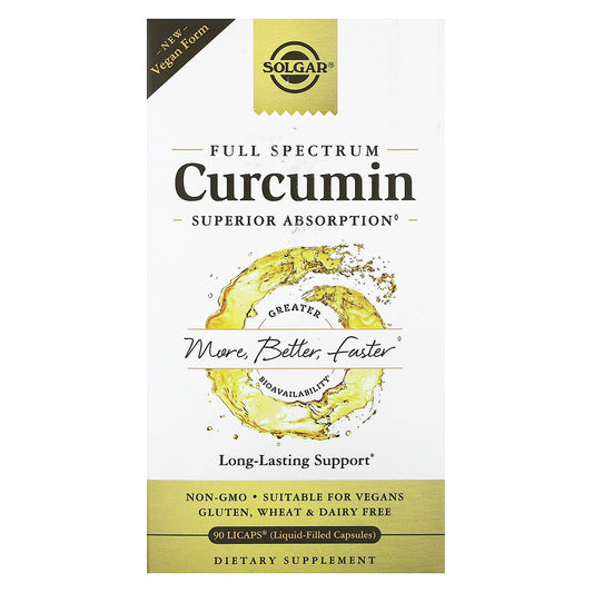 Solgar, Full Spectrum Curcumin, 90 LiCaps