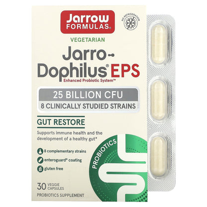 Jarrow Formulas, Jarro-Dophilus® EPS, 25 Billion CFU, 30 Veggie Capsules