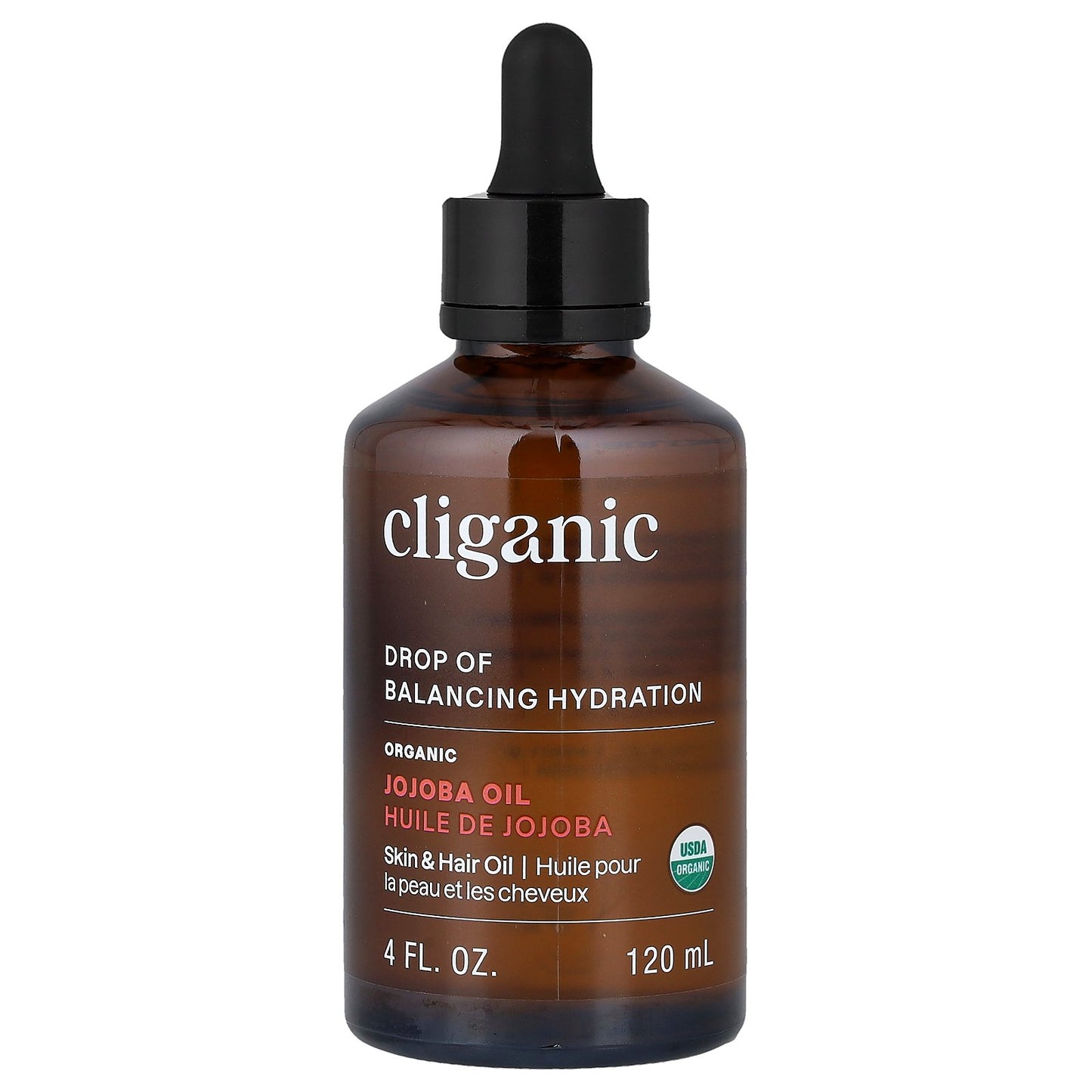 Cliganic, Organic Jojoba Oil, For Oily & Combination Skin, 4 fl oz (120 ml)