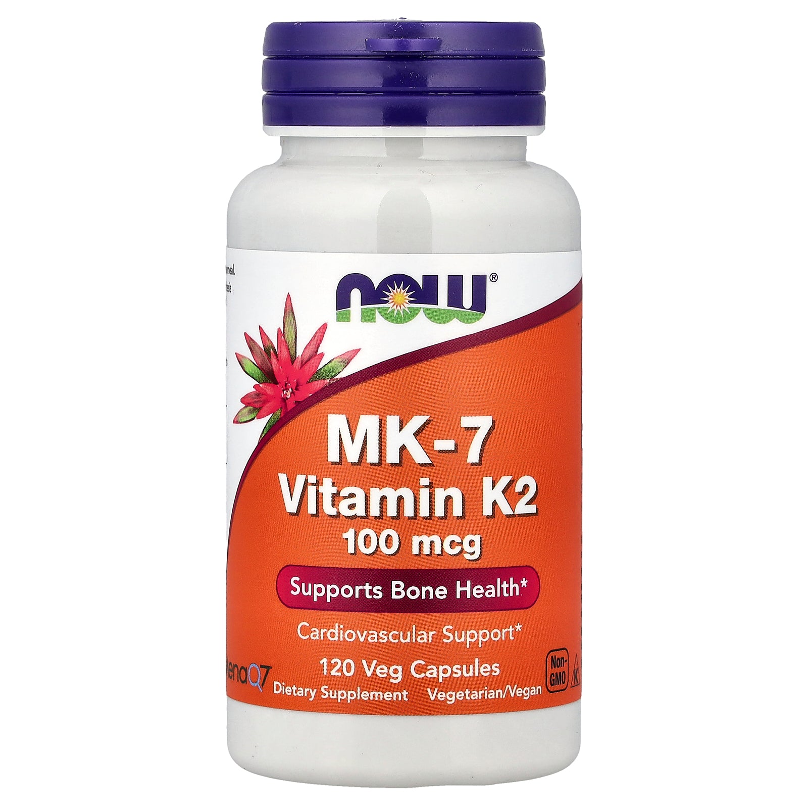 NOW Foods, MK-7 Vitamin K-2 , 100 mcg, 120 Veg Capsules