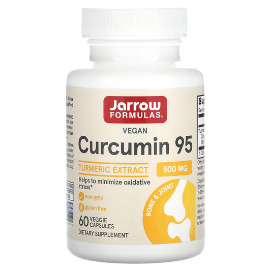 Jarrow Formulas, Curcumin 95, Turmeric Extract, 500 mg, 60 Veggie Capsules