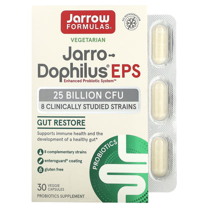 Jarrow Formulas, Jarro-Dophilus EPS, 25 Billion CFU, 30 Veggie Capsules