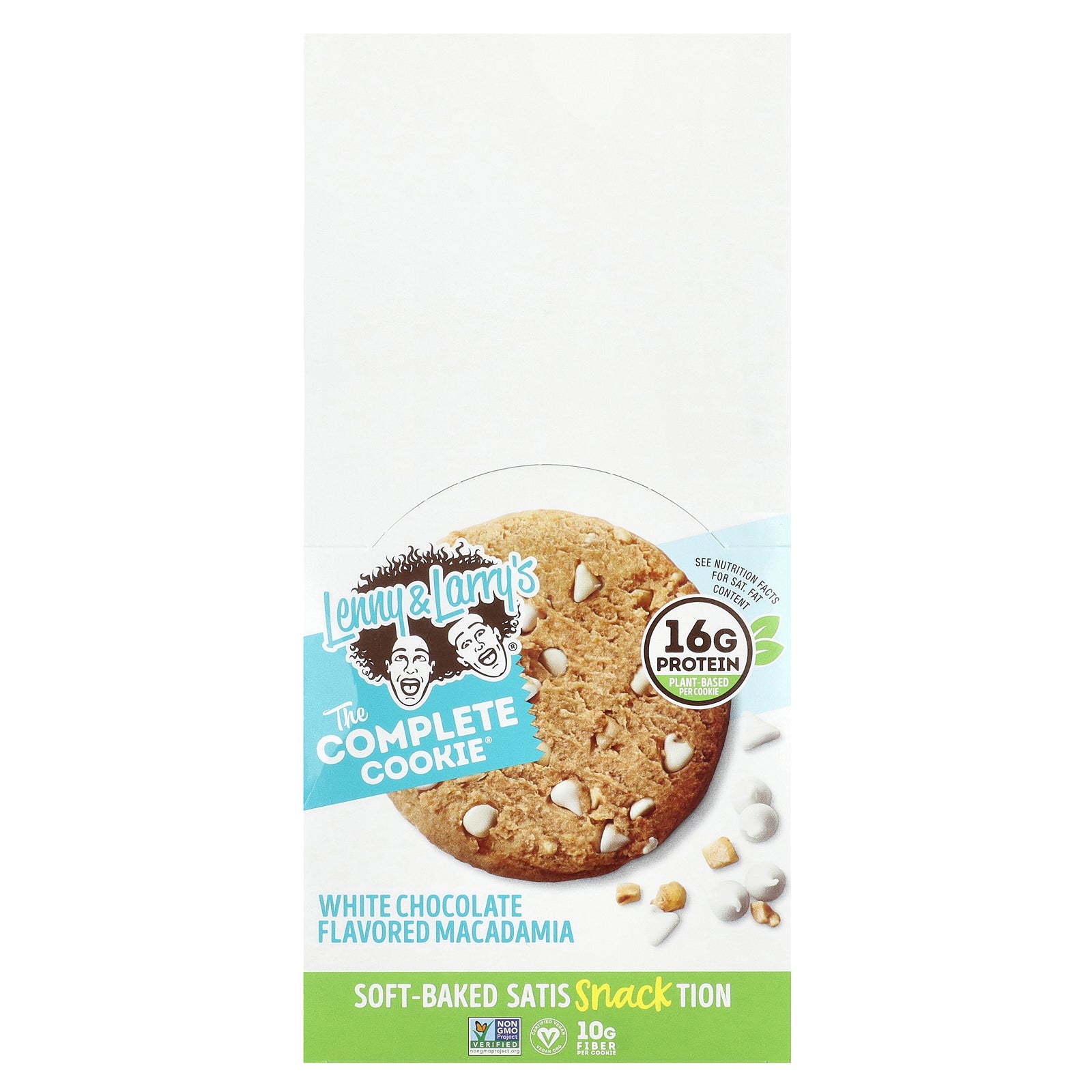 Lenny & Larry's, The Complete Cookie®, White Chocolate Macadamia, 12 Cookies, 4 oz (113 g) Each